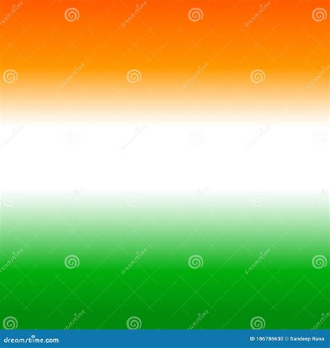 Tri Color Gradient Vector of Orange, White and Green Colour for ...