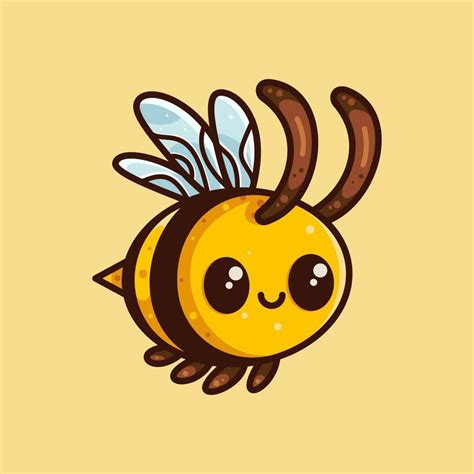 cute bee illustration 22273167 Vector Art at Vecteezy