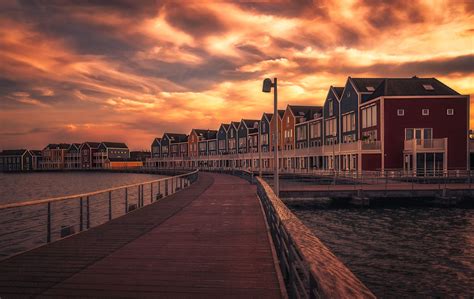 Rainbow-Houses Houten, Holland. - Dutch architecture in Houten, Holland. The houses are also ...