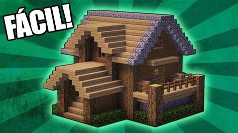 Cómo hacer una CASA en MINECRAFT SURVIVAL de MADERA (FÁCIL Y RÁPIDO) - YouTube | Diseños ...