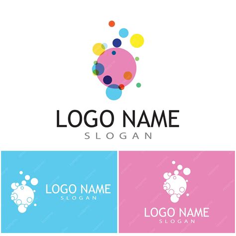 Premium Vector | Bubble logo template vector icon illustration