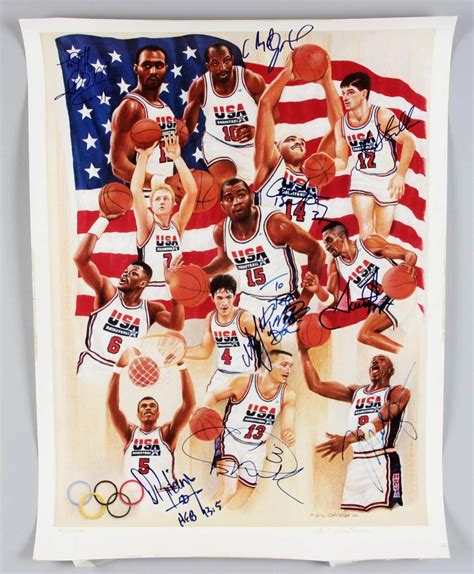 1992 Dream Team Signed Poster | Memorabilia Expert