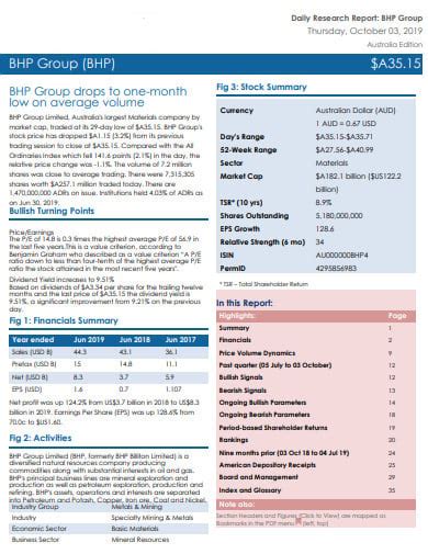 FREE 8+ Stock Research Report Templates in PDF | MS Word | XLS