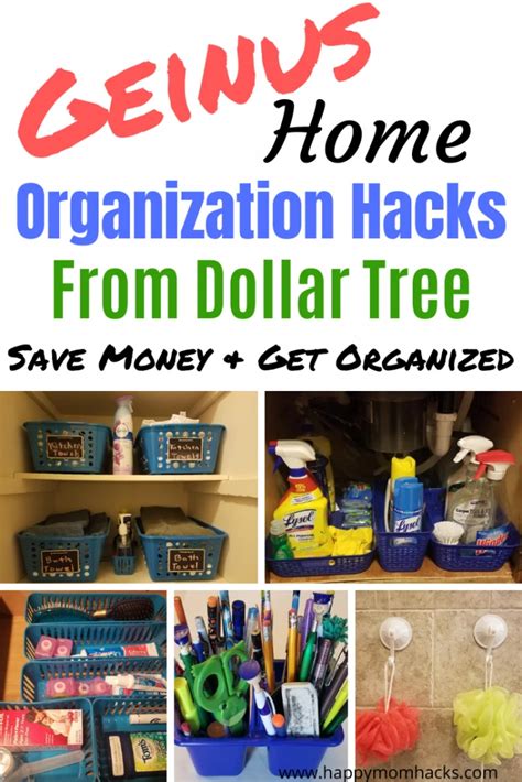 19 Genius Dollar Tree DIY Organization Hacks | Happy Mom Hacks