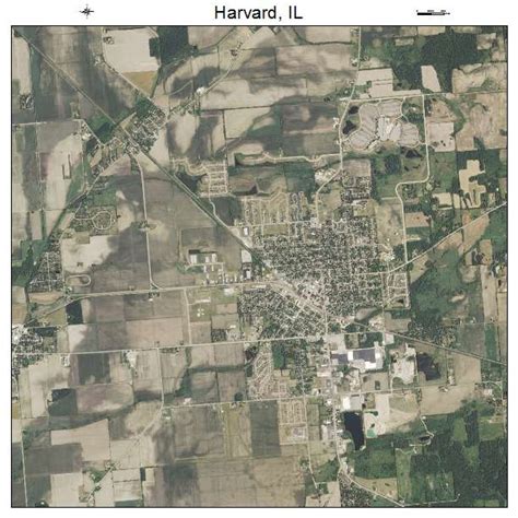 Aerial Photography Map of Harvard, IL Illinois