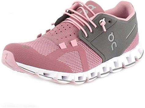 ON Running Womens Cloud Charcoal/Rose Running Shoe - 9.5