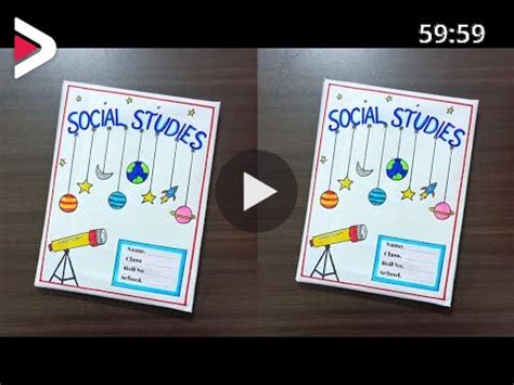 Social Science project file cover page design/Social Science File ...