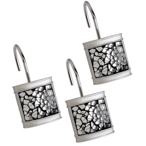 Crackled Glass Shower Curtain Hooks (Set of 12) - Free Shipping On ...