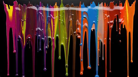 Drip painting art in bright colors HD wallpaper 4k background