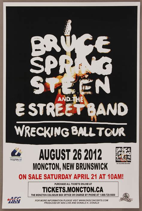 Lot Detail - Bruce Springsteen & The E Street Band Wrecking Ball Tour ...