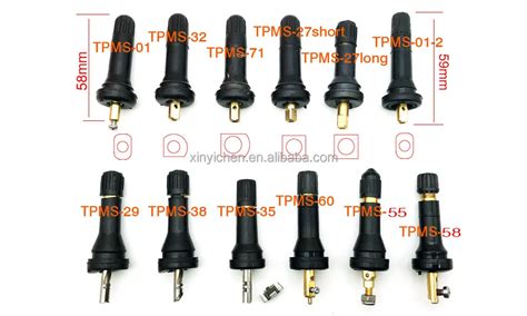 Black Tpms Valve Stem Valve Tpms Car Tubless Tire Valves Tpms With Sensor For Gmc Chevy Buick ...