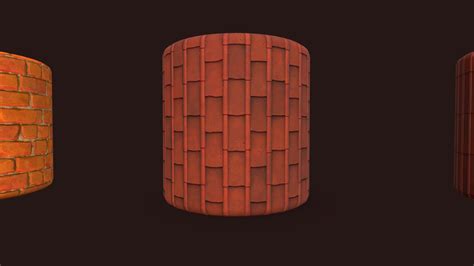 Brick & Roof Tiles textures stylize - Buy Royalty Free 3D model by Dat Nguyen (@datnx2908 ...