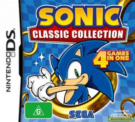 Sonic: Classic Collection DS Front cover