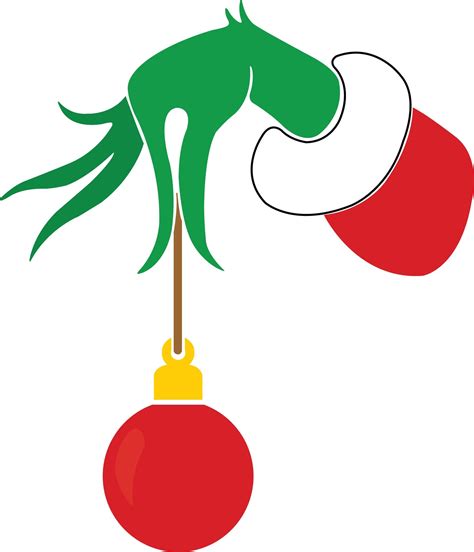 Grinch Ornament Template