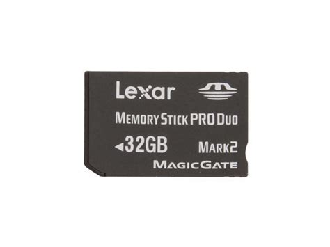 Lexar Platinum II 32GB Memory Stick Pro Duo (MS Pro Duo) Flash Card Model LMSPD32GBSBNA - Newegg.com