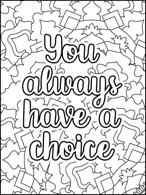 Motivational quotes coloring page. Inspirational quotes coloring page. Positive quotes coloring ...