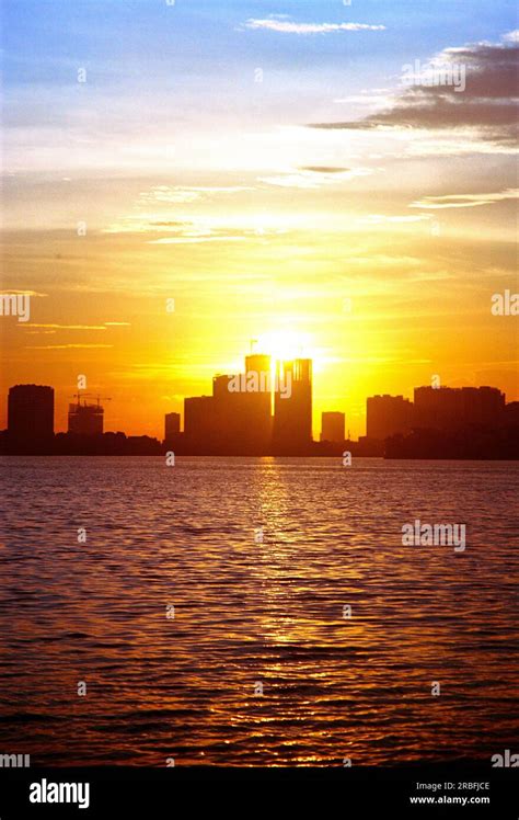 A sunset at Ho Tay, Hanoi Stock Photo - Alamy