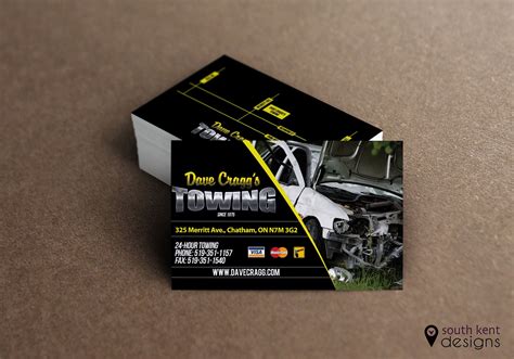 Towing in Chatham | Business card design, Graphic card, Card design