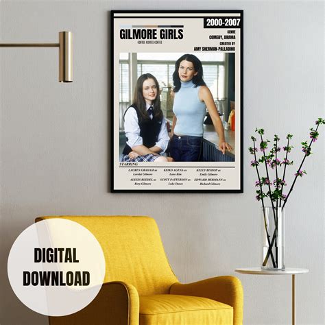 Gilmore Girls Poster Tv Show Poster Theater Room Decor Wall Art Wall ...