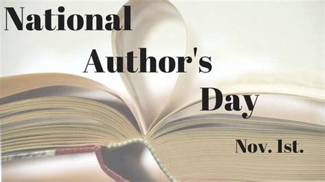 National Author’s Day | Writer, Author, National