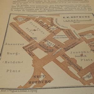 1911 Vintage Hofburg Palace Map - Etsy