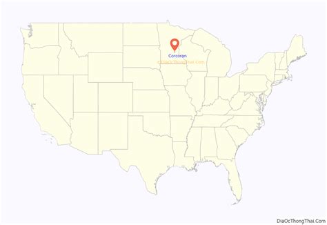 Map of Corcoran city, Minnesota