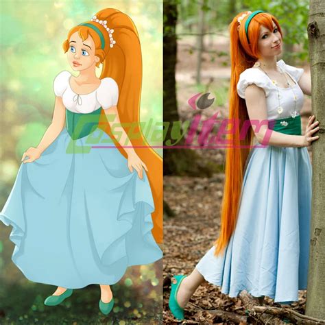 Custom Made Princess Thumbelina Dress Thumbelina Cosplay Costume Thumbelina women adults party ...