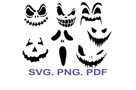 Pumpkin Face SVG Bundle, Halloween SVG#R#- So Fontsy