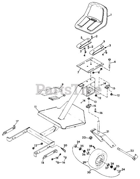 Gravely 35097 - Gravely Pro Series Sulky Ride RIDING SULKY Parts Lookup with Diagrams | PartsTree