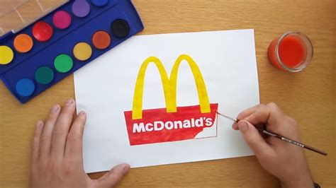 How to draw a McDonald's logo - Wie zeichnet man das McDonald's logo ...