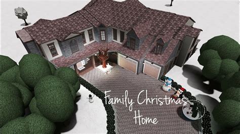 Welcome To Bloxburg: Family Christmas Home Part 1 - YouTube