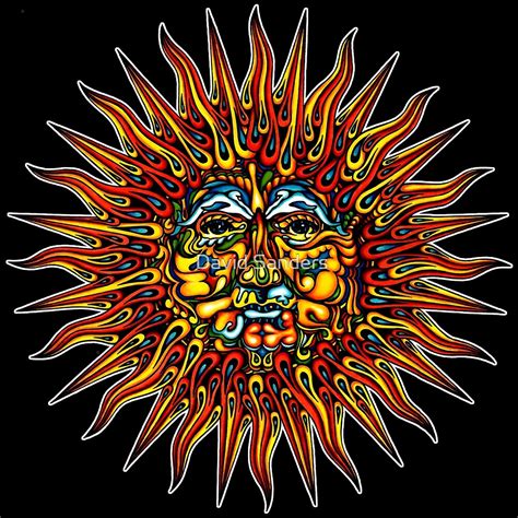 "Psychedelic Sun" by David Sanders | Redbubble