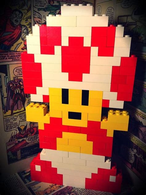 Super Mario Bros LEGO Toad by OneStopNerdShop on Etsy, $20.00 Lego Mario, Lego Super Mario ...