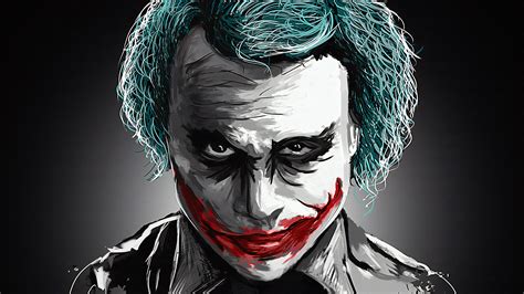 Joker Heath Ledger Art 4k Wallpaper,HD Superheroes Wallpapers,4k ...