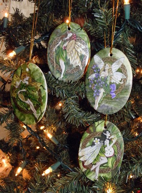 Set of Four Celtic Tree Fairy Holiday Ornaments | Etsy | Yuletide ...