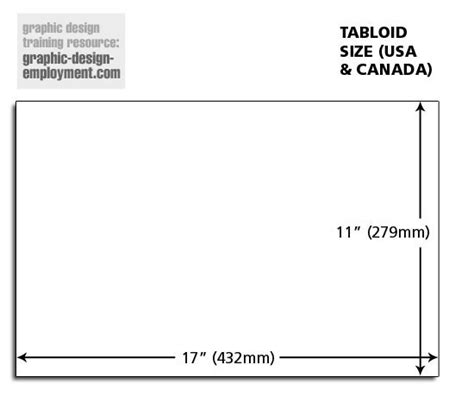 Tabloid Paper Dimensions