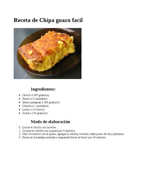 10+ Chipa Guazu Recipe - HayleeDraga