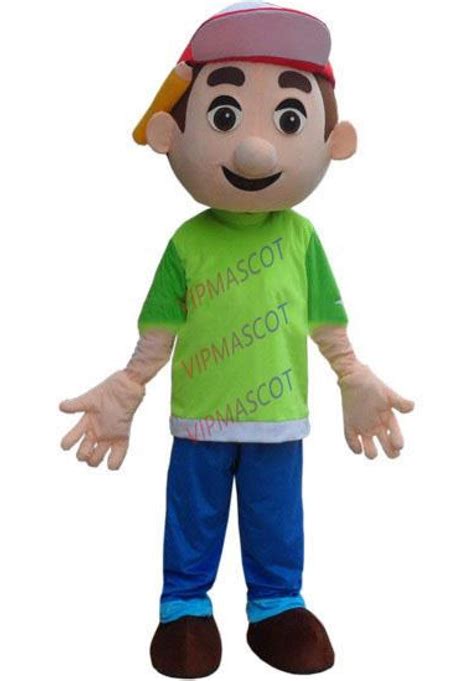 cosplay costume Handy Manny Mascot Costume Tool Boy Mascot Costume Free Shipping