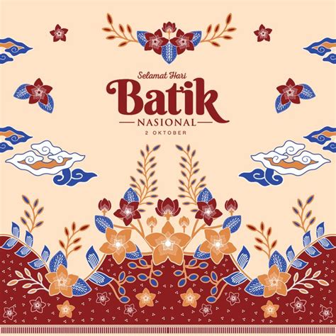 Poster Gambar Ucapan Selamat Hari Batik Nasional - 02 Oktober | Poster design, Illustration art ...