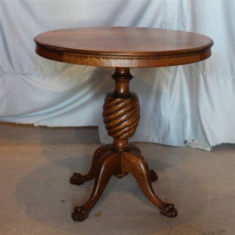 Bargain John's Antiques | Antique Oak Round Parlor Table - Bargain John ...