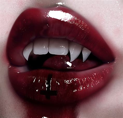 VampireLips, lips, vampire, HD wallpaper | Peakpx