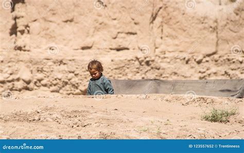 Afghanistan Refugee Camp Children in the North West in the Middle ...