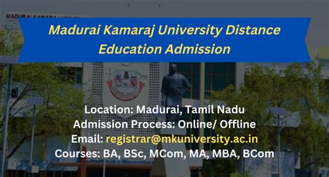 MKU Distance Education Admission 2024: Eligibility, Last Date