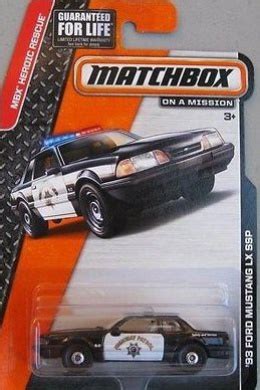 Matchbox California Highway Patrol Ford Mustang LX SSP Police Car by ...