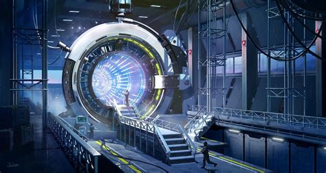 Sci-fi portal by Jin KimSci-fi portal | Sci fi environment, Sci fi concept art, Portal design