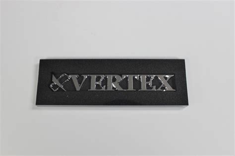 Vertex Emblem (Chrome) - Vertex USA