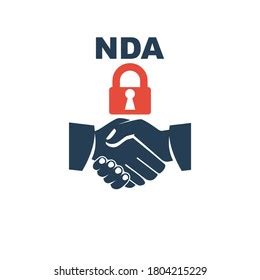 Nda Logo Black Icon Non Disclosure Stock Vector (Royalty Free ...