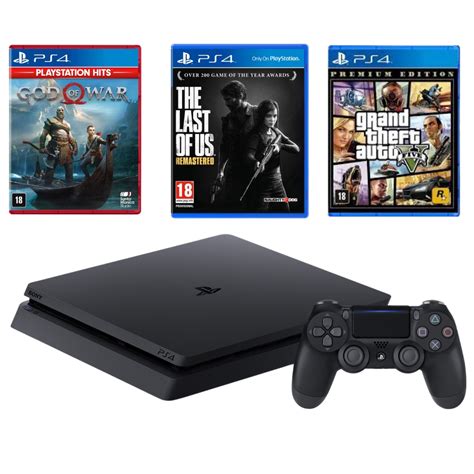 Ps4 Playstation 4 Semi Novo 500GB + 1 Controle Original + GTA V ...