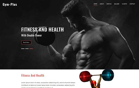 Gym Website Templates