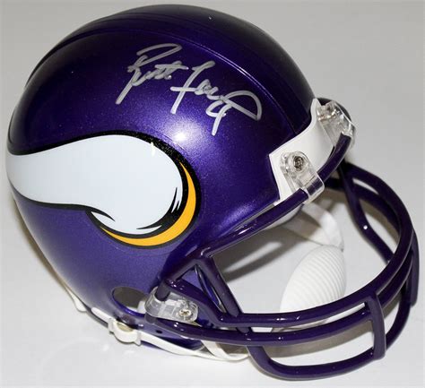 Brett Favre Signed Minnesota Vikings Mini Helmet (Radtke COA) | Pristine Auction